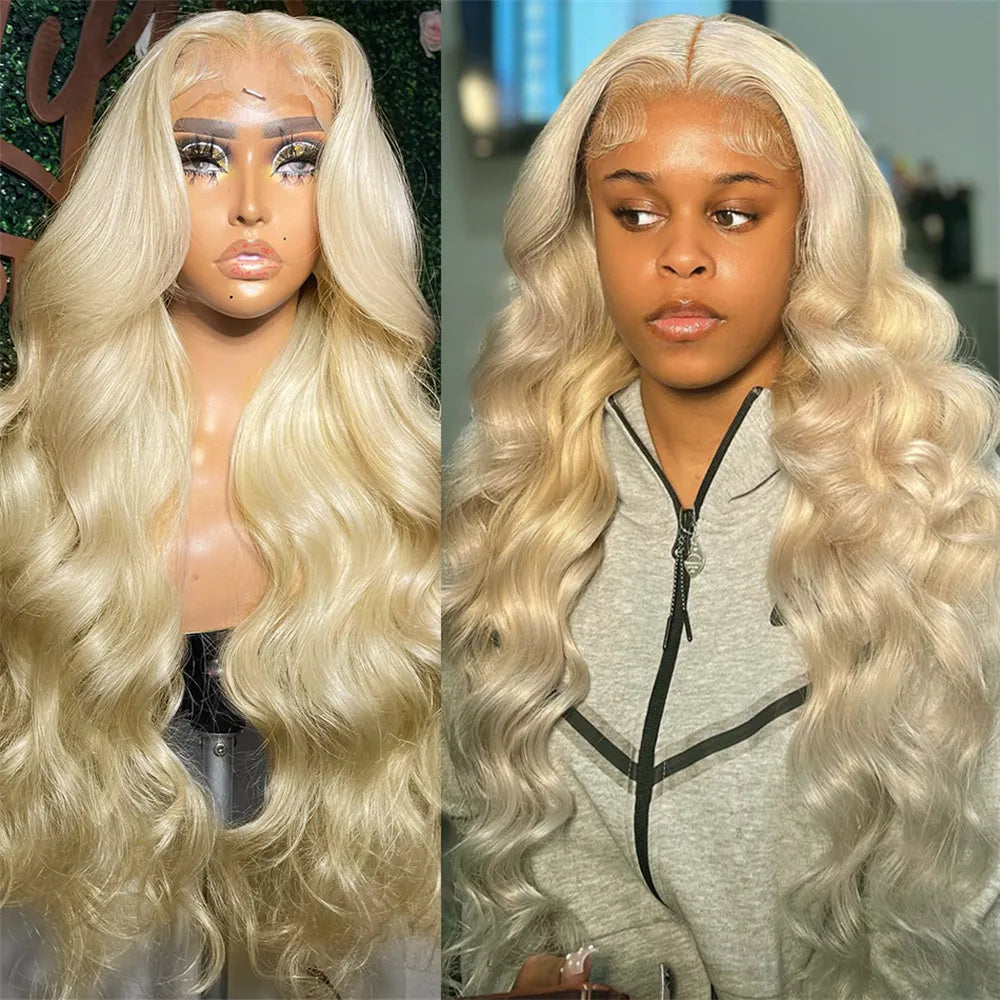 613 Blonde Hair Color 13x6 Lace Frontal Wig Glueless Body Wave Human Hair Wigs for Women