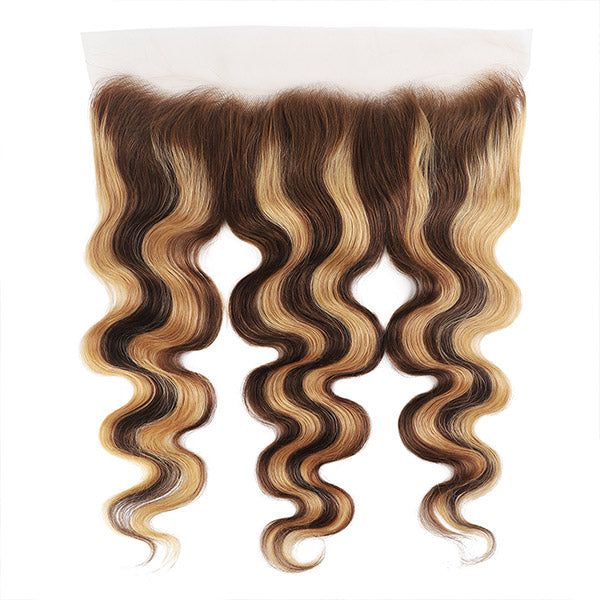 Highlight Bundles with Frontal Ombre Body Wave 3 Bundles with 13x4 Lace Frontal Closure