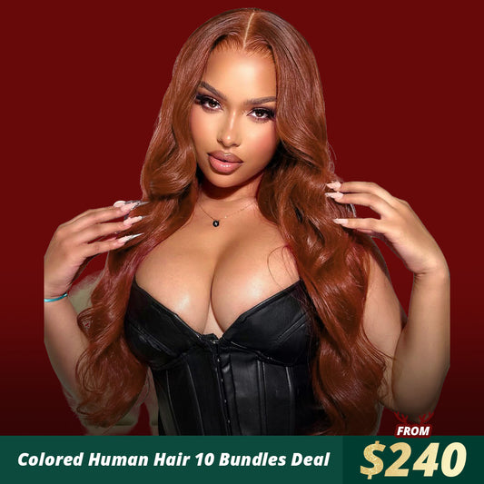 OneMoreHair Colored Human Hair 10 Bundles Deal