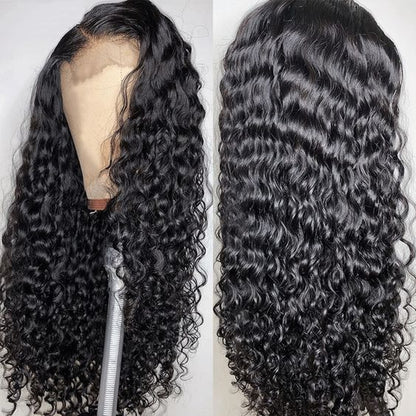 OneMore Flash Sale 55% Off Water Wave Wig 13x4 Lace Front Wet and Wavy Hair Glueless Lace Wig