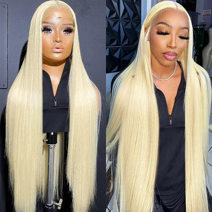 [22"=$59] OneMore 613 Blonde Lace Part Wig Straight / Body Wave Blonde Human Hair Wigs Flash Sale