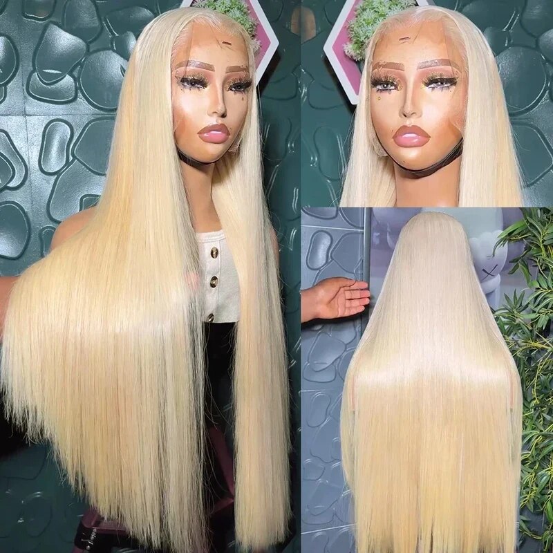 [22"=$59] OneMore 613 Blonde Lace Part Wig Straight / Body Wave Blonde Human Hair Wigs Flash Sale