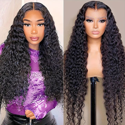 Glueless HD Lace Wig Deep Wave Human Hair Wigs 13x4 Lace Frontal Wig 30 Inch