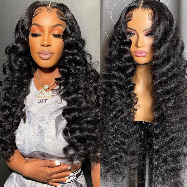 30 Inch HD Lace Wig Loose Deep Wave 13x6 Lace Front Wig Glueless Human Hair Wigs