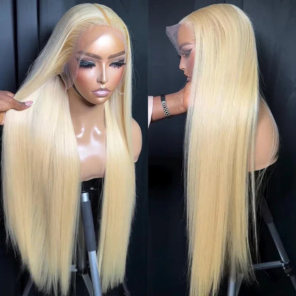 [22"=$59] OneMore 613 Blonde Lace Part Wig Straight / Body Wave Blonde Human Hair Wigs Flash Sale