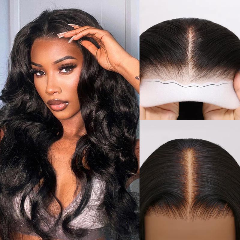 OneMore Pre Bleached 7x6 Glueless Loose Body Wave Wig HD Lace Pre Plucked Ready to Wear Wig 180% Density