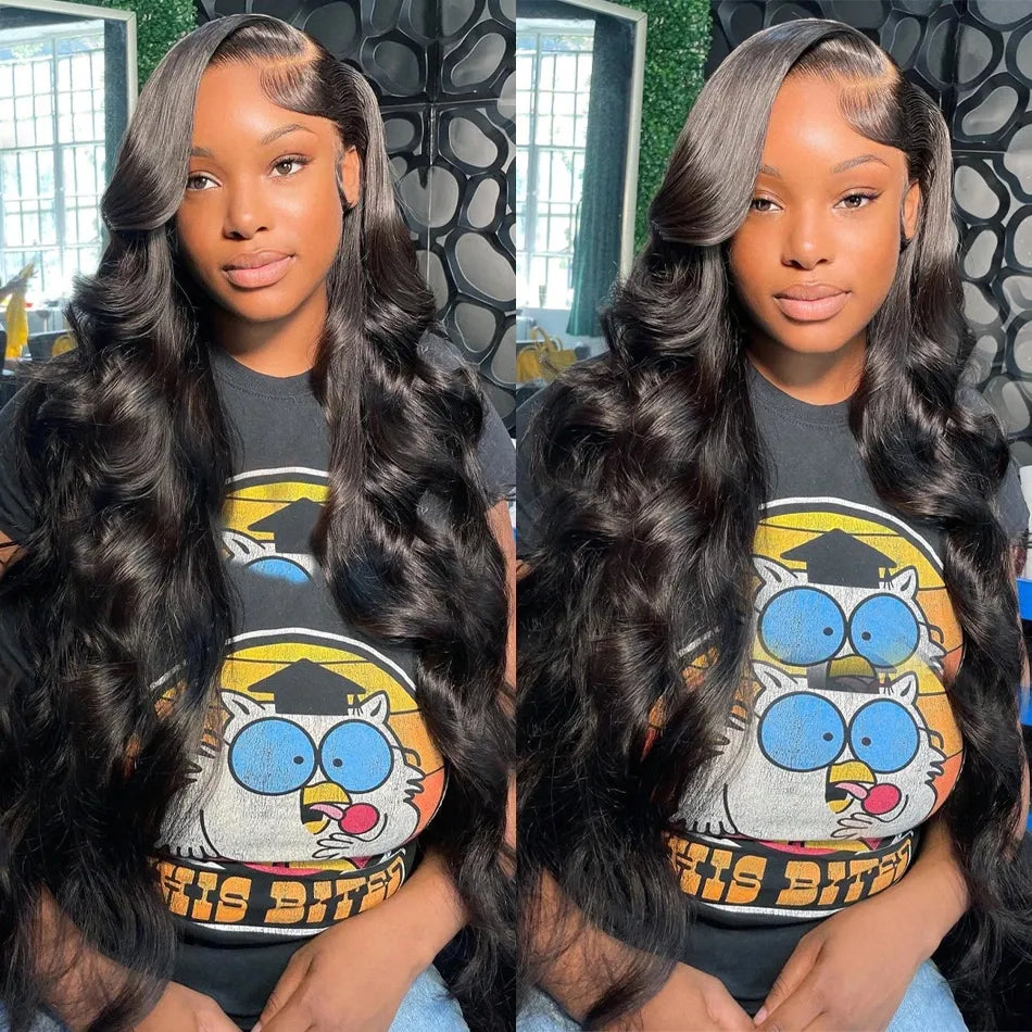 (60% Off Flash Sale)OneMore Hair Glueless Pre Cut Lace Closure Wig Body Wave Wig 40 Inch on Sale