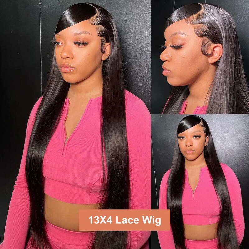 (OneMore Bogo Sale)Pre Bleached & Pre Cut 13x4 Long Lace Frontal Wig