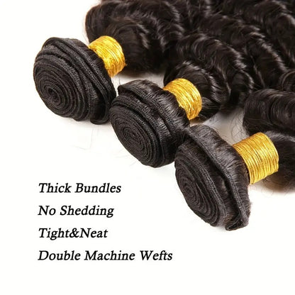 OneMoreHair Human Hair Natural Black 10 Bundles Deal