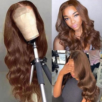 (OneMore Bogo Sale)Pop Colored Body Wave Human Hair Wig Pre Plucked Lace Front Wig