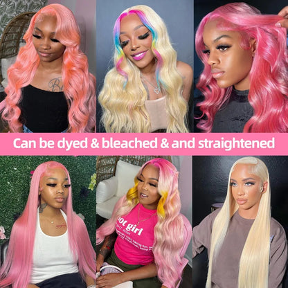 613 Blonde Hair Color 13x6 Lace Frontal Wig Glueless Body Wave Human Hair Wigs for Women