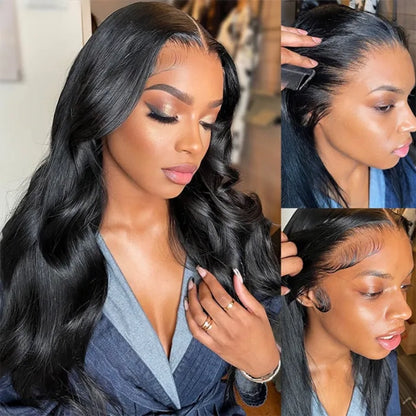 OneMore Wear Go Glueless Wig Body Wave 13x4 Lace Front Wig Pre Plucked and Bleached Knots