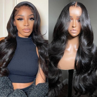 OneMore Pre Bleached 7x6 Glueless Loose Body Wave Wig HD Lace Pre Plucked Ready to Wear Wig 180% Density