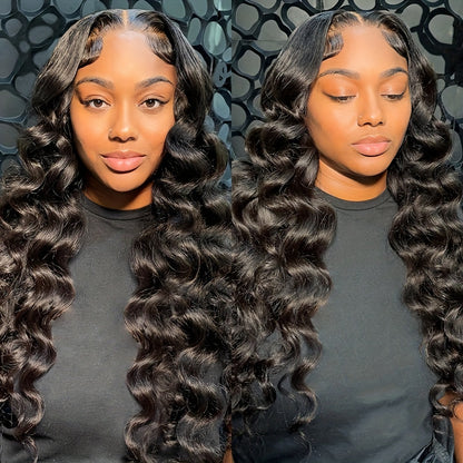 (Super Sale)OneMore Hair 38 40 Inch 13x4 Lace Front Wig Pre Cut Lace Wig Pre Bleached Knots