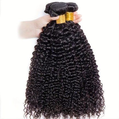 Curly Hair Bundles 3 Bundles Indian Hair Human Virgin Hair Weave