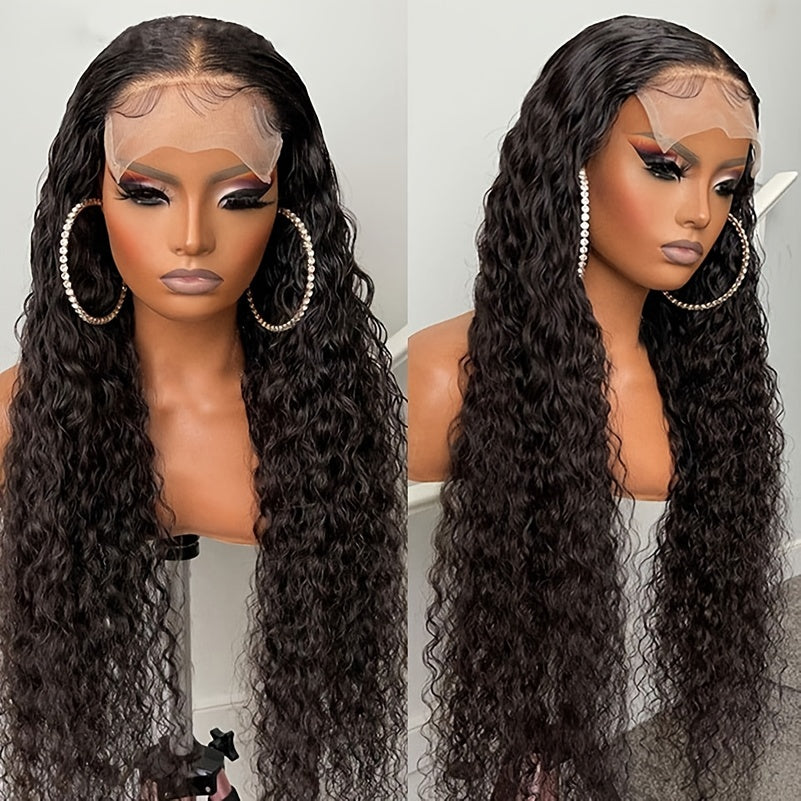 HD Lace Closure Wig Water Wave 6x6 Closure Wig Glueless Lace Human Hair Wigs for Black Women