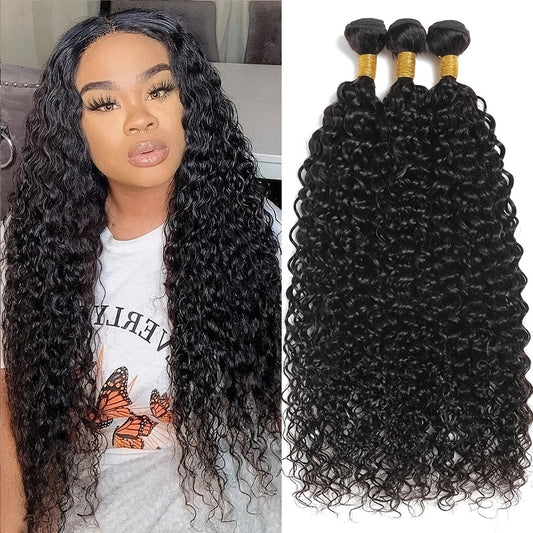 Virgin Peruvian Curly Hair 3 Bundles Human Hair Weave One More