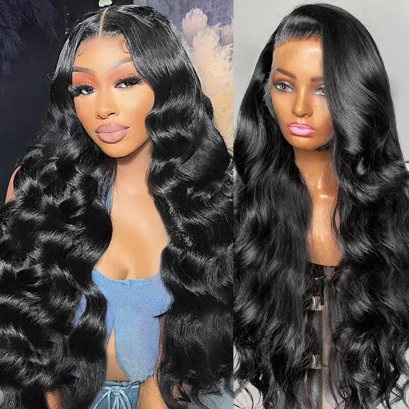 Glueless Loose Body Wave Human Hair Wig 13x4 HD Lace Front Wigs Bleached Knots Pre Plucked