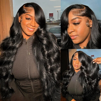 Glueless Body Wave Lace Front Wig 13x4 HD Transparent Lace Human Hair Wigs Pre Plucked Ready To Wear Wig