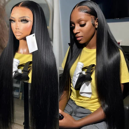 (Super Sale)OneMore Hair 38 40 Inch 13x4 Lace Front Wig Pre Cut Lace Wig Pre Bleached Knots