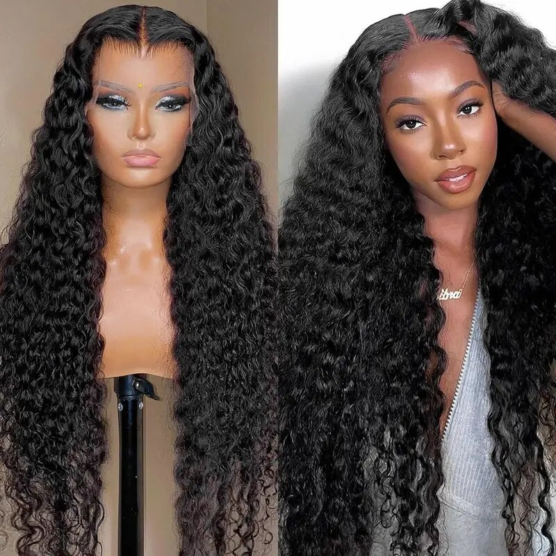 Glueless Lace Wigs Water Wave Human Hair Wigs 13x6 HD Lace Frontal Wig