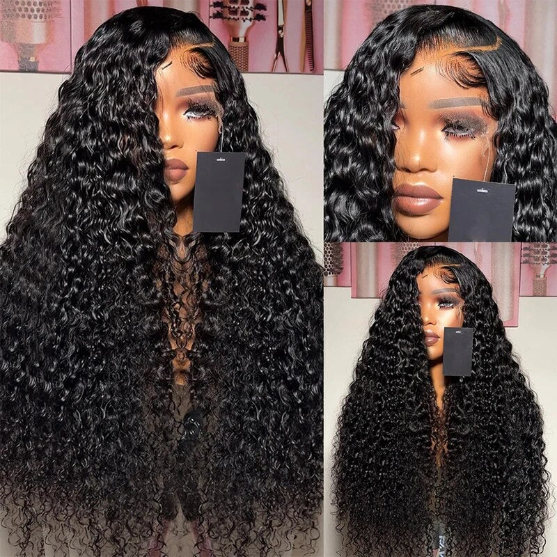 Glueless HD Lace Wig Deep Wave Human Hair Wigs 13x4 Lace Frontal Wig 30 Inch