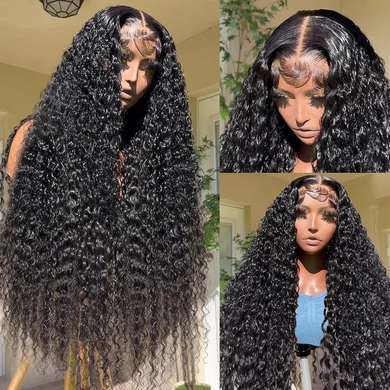 40 Inch HD Thin Lace Deep Wave 13x6 Lace Front Wig  Pre Plucked Glueless Lace Wig Deep Curly Hair