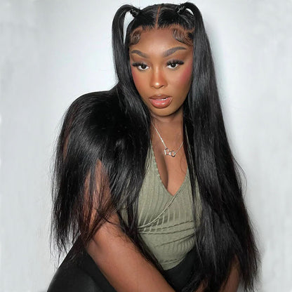 Straight Hair 360 Full Lace Frontal Wig 180% Density Human Hair Wigs