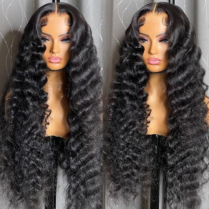 [30"=$169] Pre Bleached Knots Pre Plucked 5x5 Ready to Wear Glueless Lace Wig Pre Cut Lace Closure Wigs 180% Density Human Hair Wigs