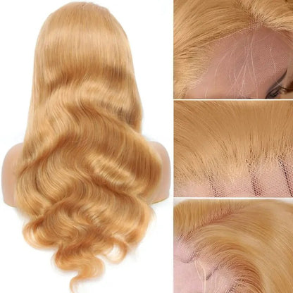 OneMore Honey Blonde Body Wave Wig 13x4 Lace Front Wig Glueless Wigs for Women