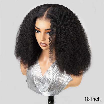 OneMore Pre Bleached HD Glueless Lace Kinky Curly Wig Pre Plucked Ready to Wear Wig