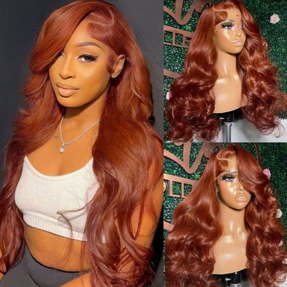 (OneMore Bogo Sale)Pop Colored Body Wave Human Hair Wig Pre Plucked Lace Front Wig