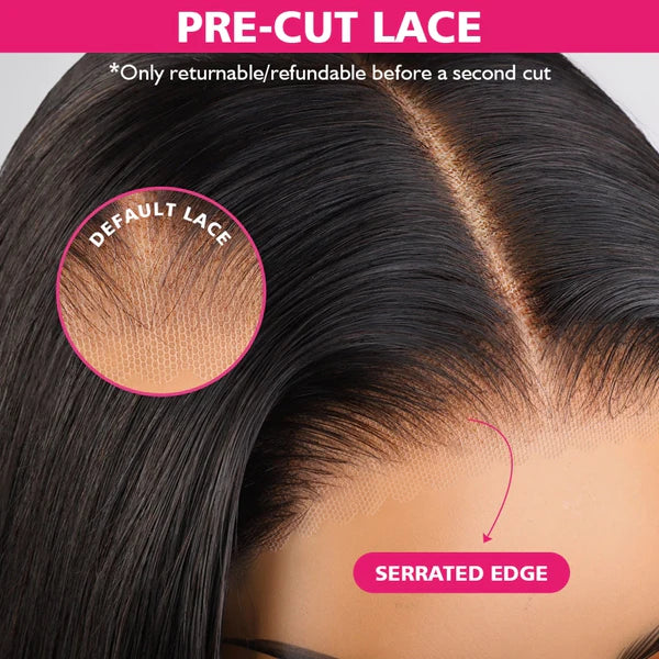 [30"=$169] Pre Bleached Knots Pre Plucked 5x5 Ready to Wear Glueless Lace Wig Pre Cut Lace Closure Wigs 180% Density Human Hair Wigs