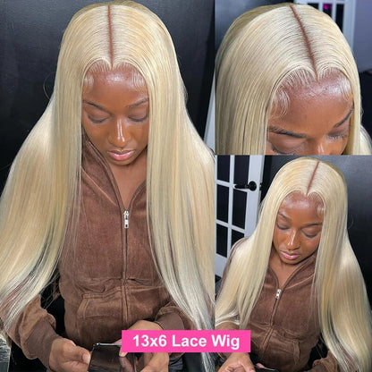 (OneMore Bogo Sale)40 Inch Blonde Lace Front Wig Buy 1 Get 1 Free