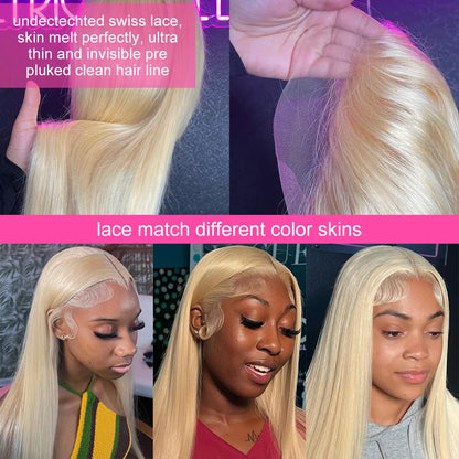 Overnight Shipping 613 Wig Blonde Hair Body Wave Lace Front Wigs Human Hair Lace Wig