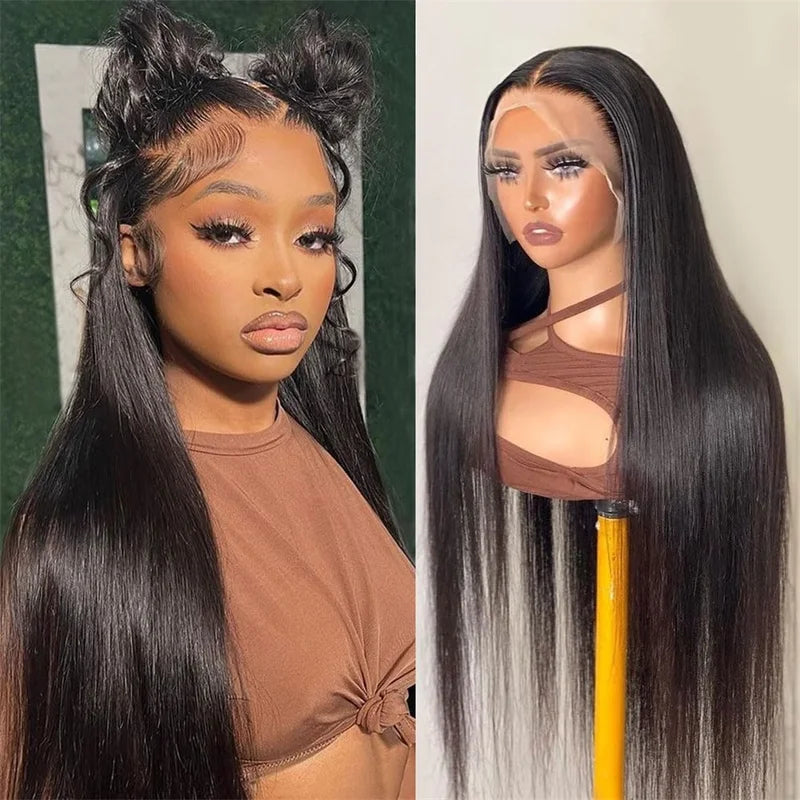 Straight Hair 360 Full Lace Frontal Wig 180% Density Human Hair Wigs