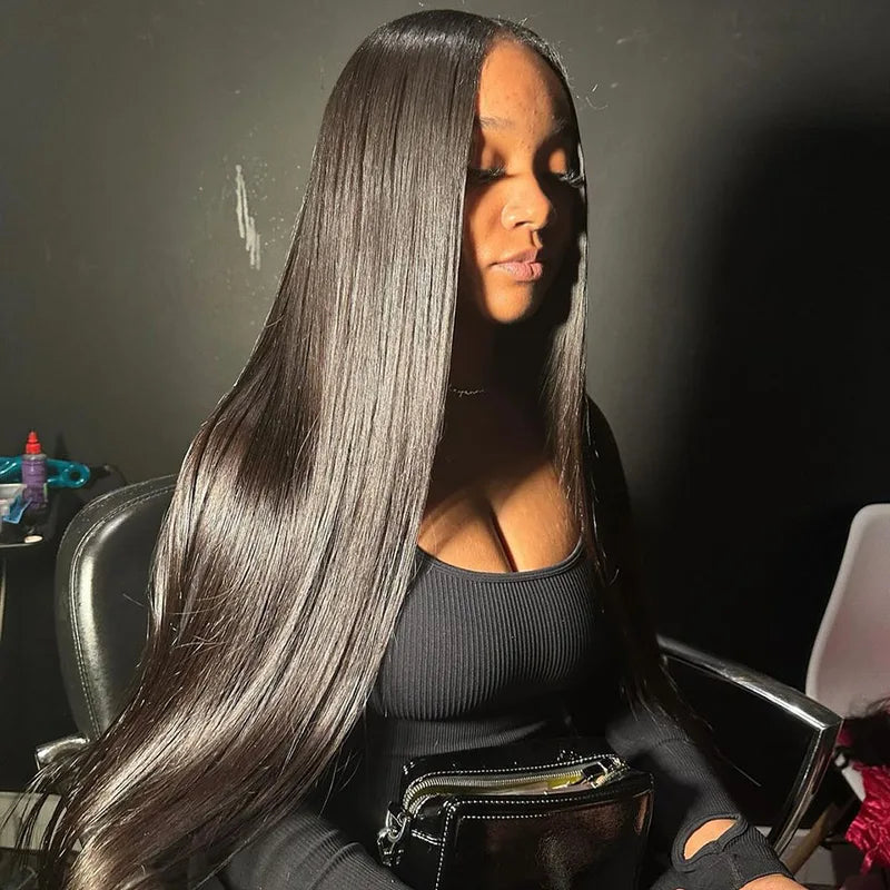 Straight Hair 360 Full Lace Frontal Wig 180% Density Human Hair Wigs