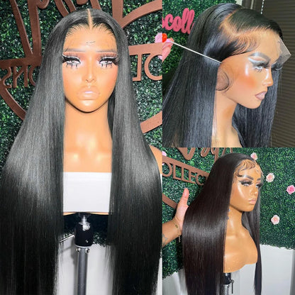 Straight Hair 360 Full Lace Frontal Wig 180% Density Human Hair Wigs