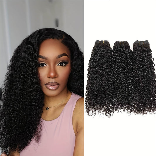 Malaysian Curly Hair 3 Bundles 100% Virgin Human Hair Weave One More