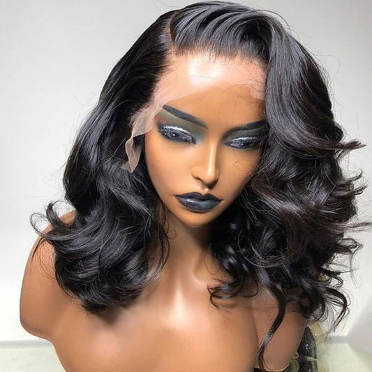 (Super Sale)OneMore Hair Body Wave 4x4 Lace Front Wig Pre Cut Lace Glueless Human Hair Wig