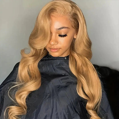 OneMore Honey Blonde Body Wave Wig 13x4 Lace Front Wig Glueless Wigs for Women