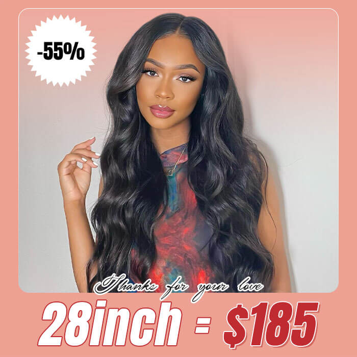 OneMore Flash Sale 55% Off Body Wave Wig Swiss Lace Frontal Wig