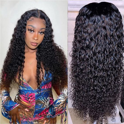 OneMore Flash Sale 55% Off Water Wave Wig 13x4 Lace Front Wet and Wavy Hair Glueless Lace Wig