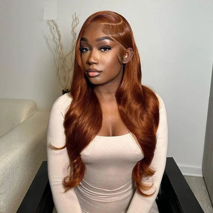 (OneMore Bogo Sale)Pop Colored Body Wave Human Hair Wig Pre Plucked Lace Front Wig