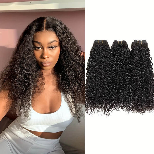 Brazilian Curly Hair 3 Bundles 100% Remy Human Hair Weave