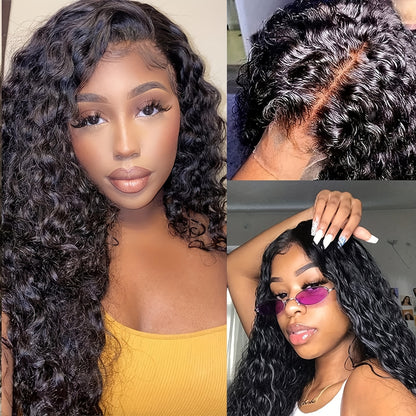 HD Lace Closure Wig Water Wave 6x6 Closure Wig Glueless Lace Human Hair Wigs for Black Women