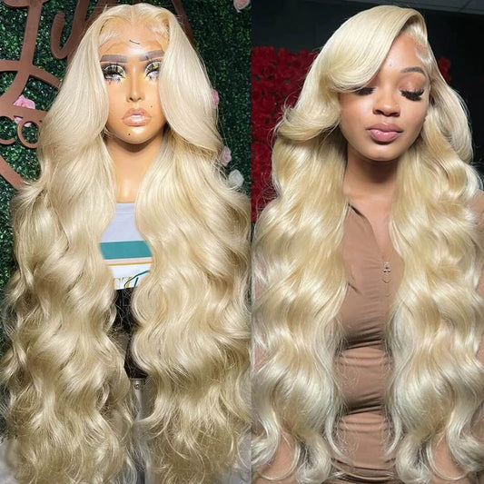 Wear and Go 613 Blonde Glueless Lace Front Wig Body Wave Human Hair Wigs Pre Plucked