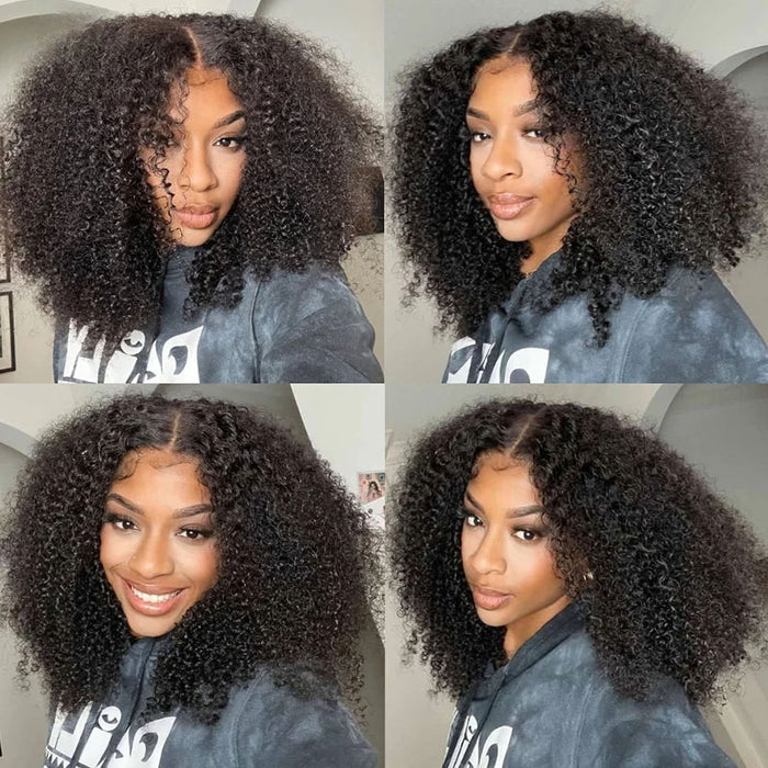 OneMore Pre Bleached HD Glueless Lace Kinky Curly Wig Pre Plucked Ready to Wear Wig