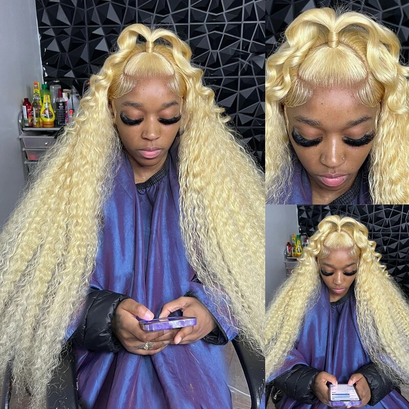 (OneMore Bogo Sale)40 Inch Blonde Lace Front Wig Buy 1 Get 1 Free