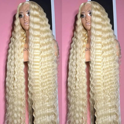 (OneMore Bogo Sale)40 Inch Blonde Lace Front Wig Buy 1 Get 1 Free